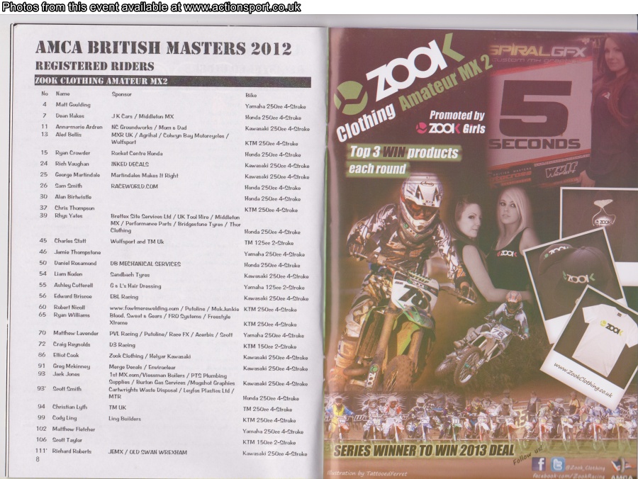 Event programme page